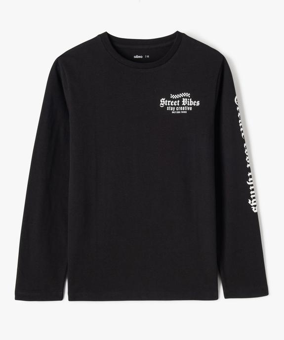 Tee-shirt manches longues imprimé garçon vue2 - GEMO 4G GARCON - GEMO