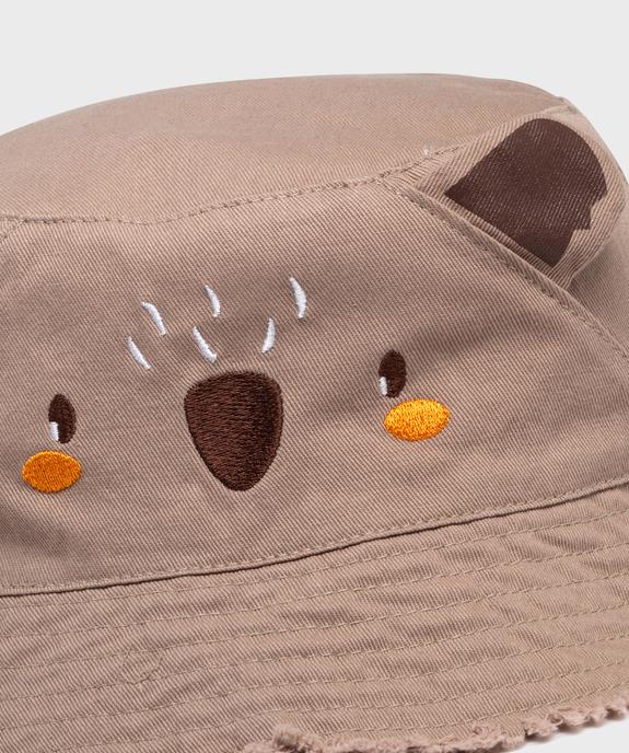 Chapeau bob en toile avec détails en relief bébé garçon vue2 - GEMO 4G BEBE - GEMO