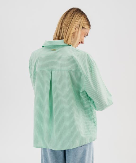 Chemise large manches longues rayée femme - LuluCastagnette vue4 - LULUCASTAGNETTE - GEMO