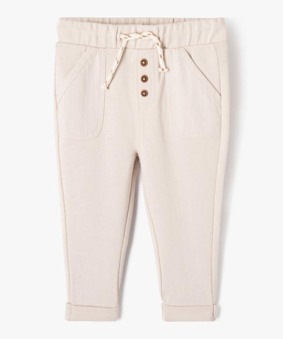 Pantalon de jogging en maille souple et confortable bébé garçon vue1 - GEMO(BEBE DEBT) - GEMO
