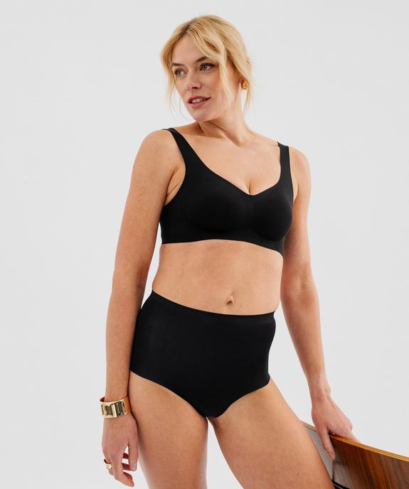 Soutien-gorge triangle en microfibre avec mousses amovibles femme vue4 - GEMO(HOMWR FEM) - GEMO