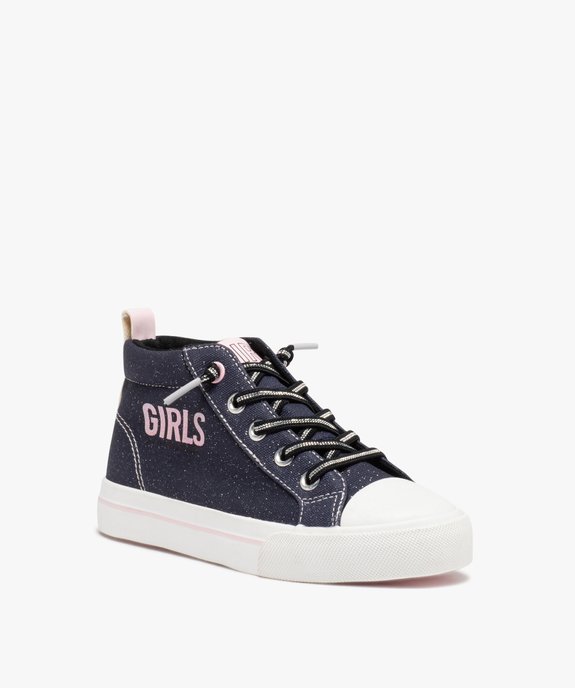 Baskets fille mid-cut déperlantes  vue2 - GEMO (ENFANT) - GEMO