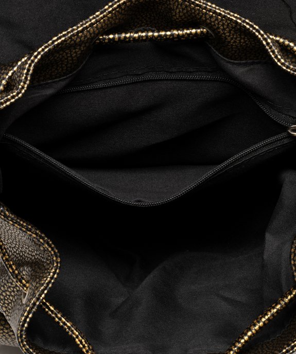 Sac à dos en matière grainée femme vue3 - GEMO (ACCESS) - GEMO