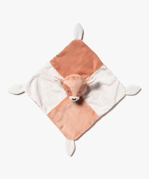 Doudou plat avec tête de biche bébé vue2 - GEMO (ACCESS) - GEMO