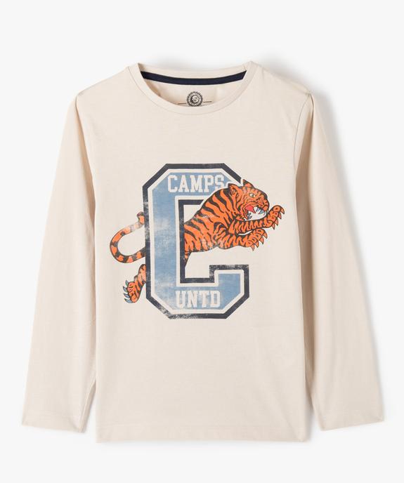 Tee-shirt manches longues esprit campus garçon vue1 - CAMPS UNITED - GEMO