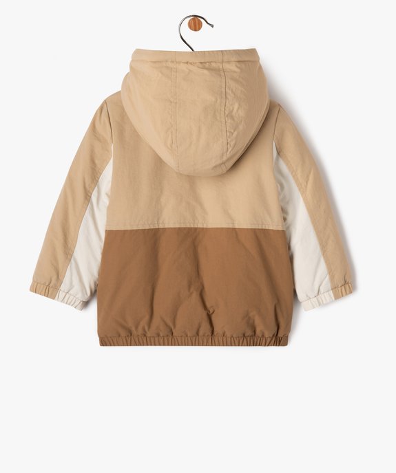 Blouson à capuche multicolore bébé garçon vue4 - GEMO 4G BEBE - GEMO