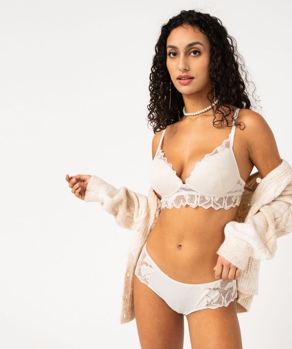 Soutien-gorge sans armatures forme push-up femme vue5 - GEMO(HOMWR FEM) - GEMO