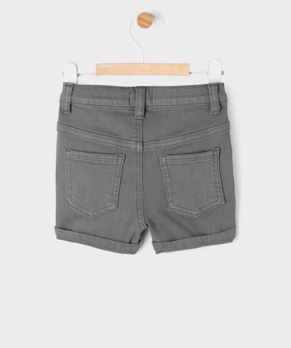 Short en coton stretch avec taille ajustable bébé garçon vue3 - GEMO(BEBE DEBT) - GEMO