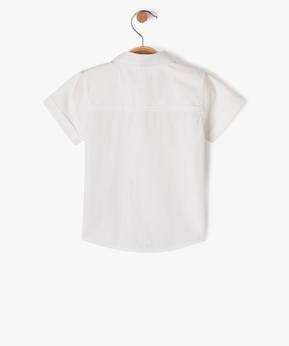 Chemise à manches courtes avec noeud papillon bébé garçon vue5 - GEMO(BEBE DEBT) - GEMO