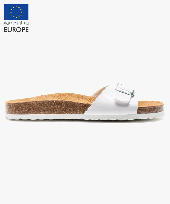Mules femme unies avec  large bride à boucle ajustable vue1 - VALENTINA BALDA - GEMO