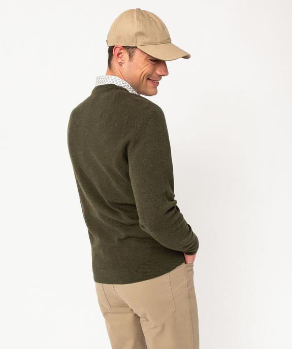 Pull en maille fine mouchetée homme vue3 - GEMO (HOMME) - GEMO