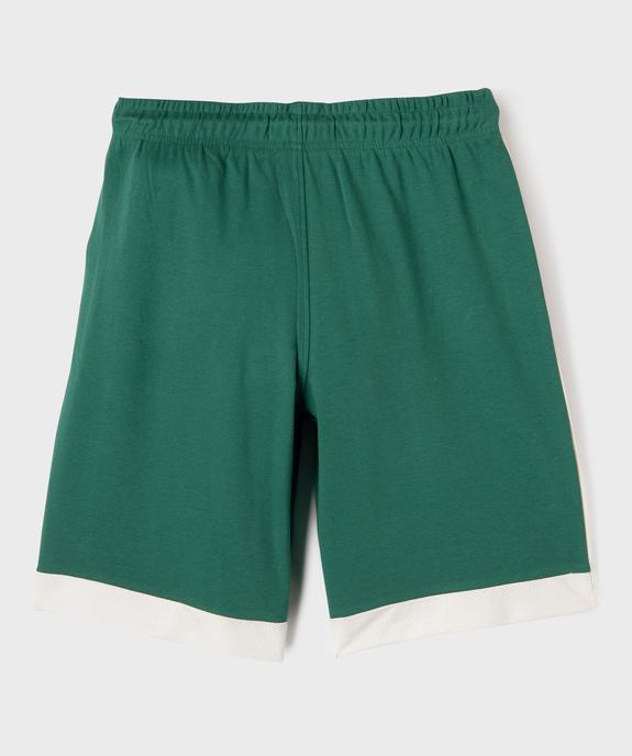 Bermuda de sport bicolore garçon - Camps United vue3 - CAMPS - GEMO