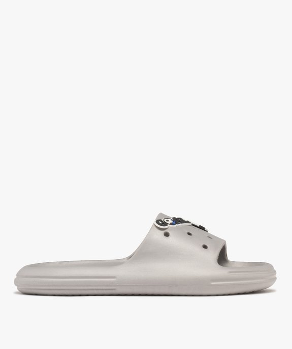 Mules de plage moulées avec bride perforée motifs foot garçon vue1 - GEMO (PLAGE) - GEMO