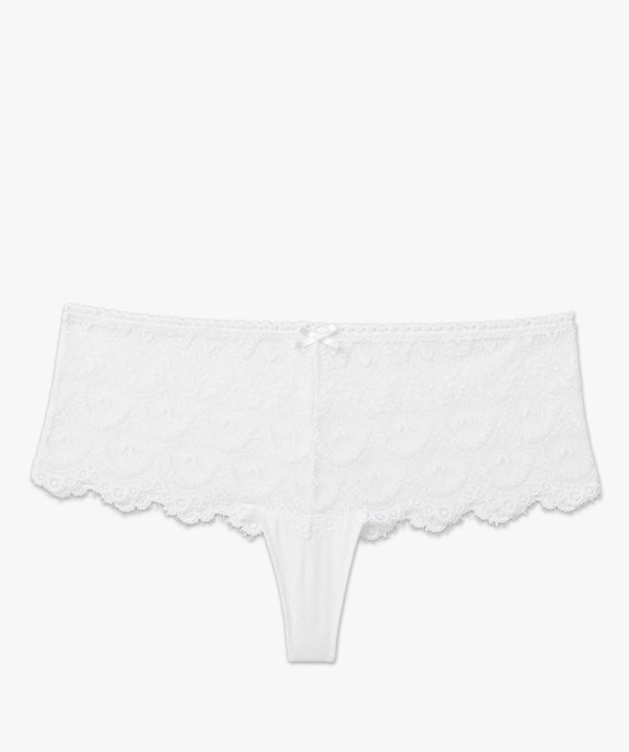 String femme grande taille en dentelle taille haute vue4 - GEMO(HOMWR FEM) - GEMO