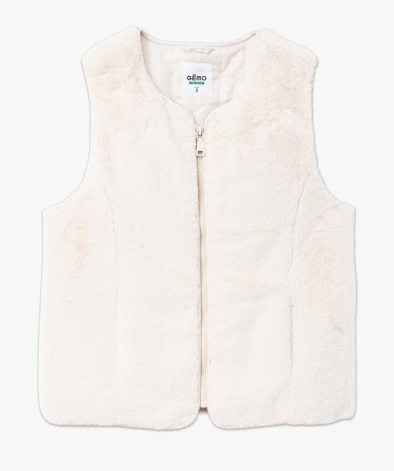 Veste sans manches en maille peluche femme vue4 - GEMO 4G FEMME - GEMO