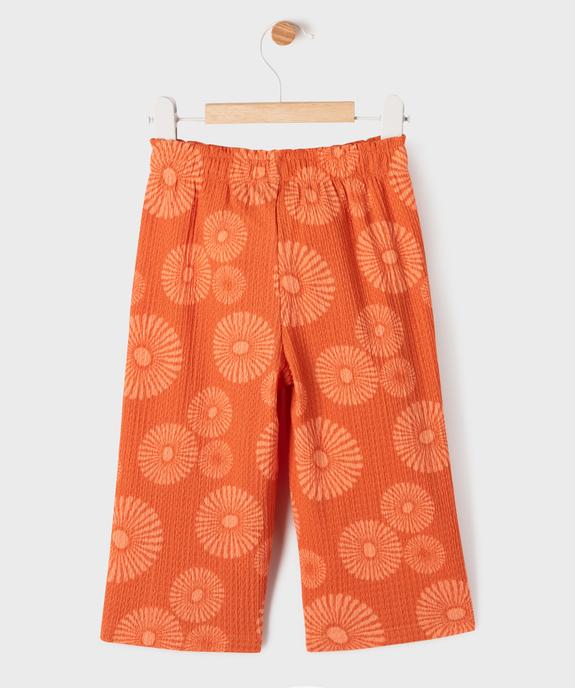 Pantalon fluide avec taille élastique bébé fille vue4 - GEMO(BEBE DEBT) - GEMO