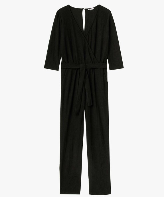 Combinaison pantalon femme avec haut cache-coeur  vue4 - GEMO(FEMME PAP) - GEMO