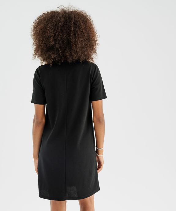 Robe manches courtes coupe droite et courte femme vue4 - GEMO(FEMME PAP) - GEMO