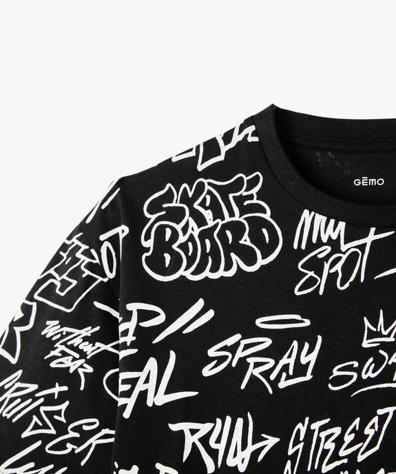 Tee-shirt imprimé manches courtes garçon vue2 - GEMO 4G GARCON - GEMO