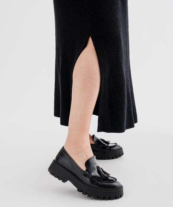 Robe pull longue fendue sur les côtés femme grande taille vue5 - GEMO (G TAILLE) - GEMO