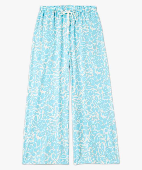 Pantalon de pyjama ample à motifs fleuris femme vue4 - GEMO 4G FEMME - GEMO