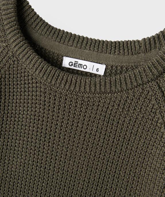 Pull en maille garçon vue3 - GEMO (ENFANT) - GEMO