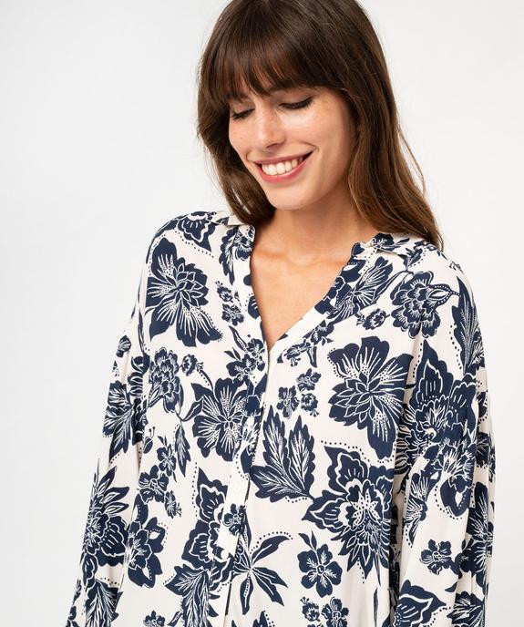 Chemise fluide à motifs femme vue3 - GEMO(FEMME PAP) - GEMO