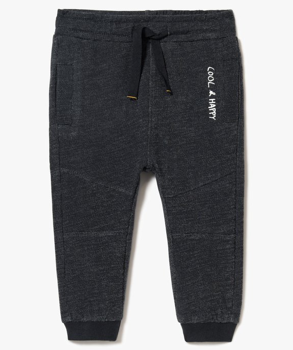 Pantalon bébé garçon coupe sarouel en molleton vue1 - GEMO(BEBE DEBT) - GEMO