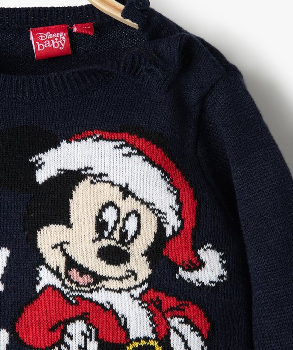Pull de Noël bébé garçon avec motif Mickey - Disney vue2 - DISNEY DTR - GEMO