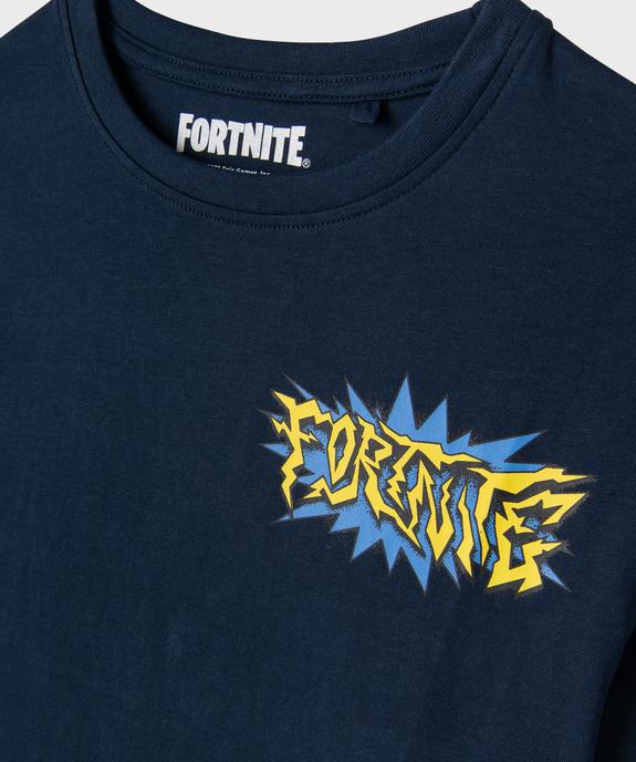 Tee-shirt manches courtes avec motif poitrine et dos garçon - Fortnite vue3 - FORTNITE - GEMO