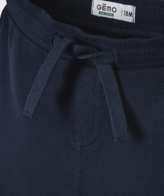 Short en maille avec ceinture ajustable bébé garçon vue5 - GEMO 4G BEBE - GEMO