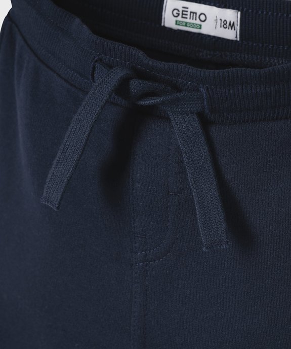 Short en maille avec ceinture ajustable bébé garçon vue2 - GEMO 4G BEBE - GEMO