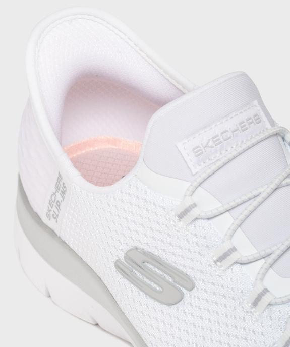 Baskets en mesh faciles à enfiler femme Slip ins Summits - Skechers vue6 - SKECHERS - GEMO