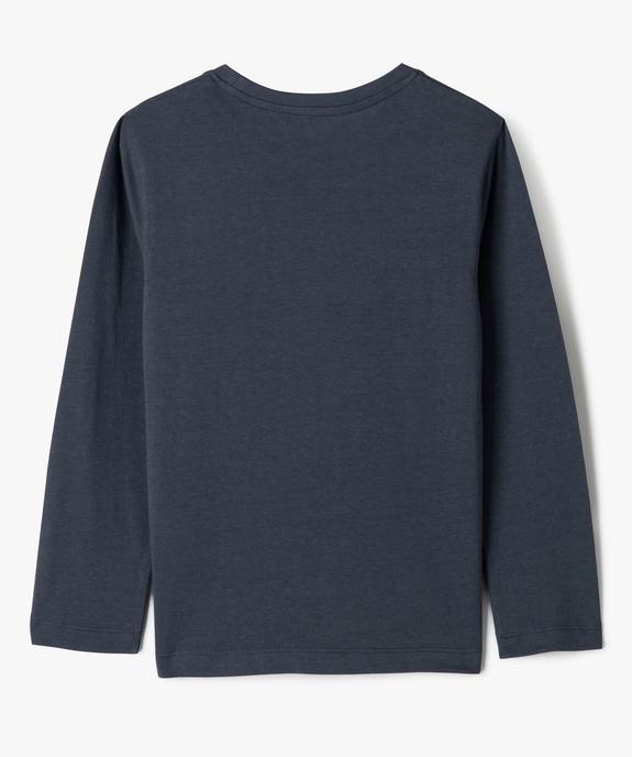 Tee-shirt manches longues imprimé garçon vue3 - GEMO 4G GARCON - GEMO