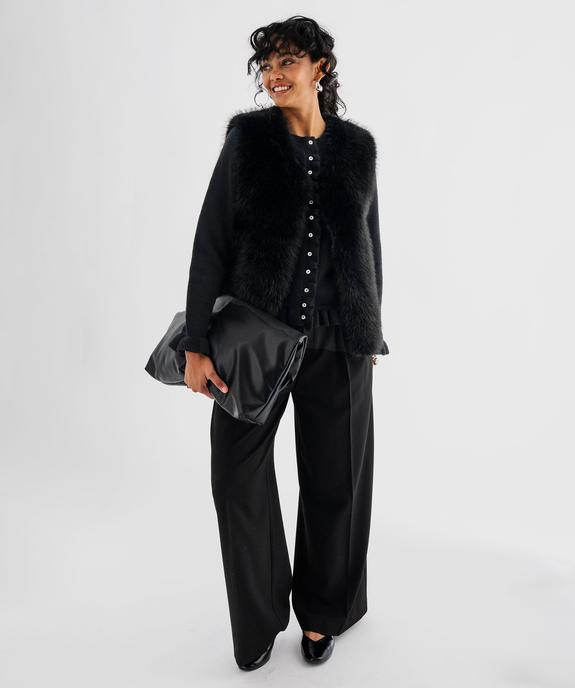 Veste sans manches en fourrure imitation femme vue9 - GEMO 4G FEMME - GEMO