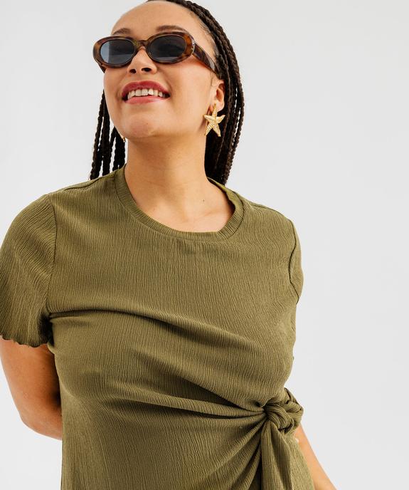 Robe longue à manches courtes femme grande taille vue4 - GEMO 4G GT - GEMO