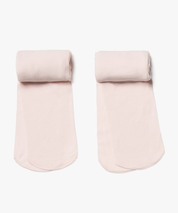 Collants fille semi-opaques unis (lot de 2) vue1 - GEMO (ENFANT) - GEMO