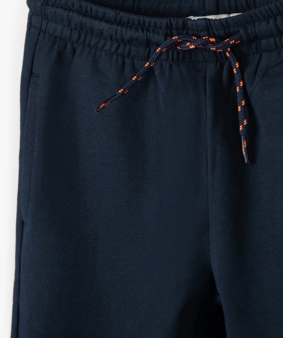 Pantalon de jogging garçon avec inscription sur la jambe vue3 - GEMO (ENFANT) - GEMO