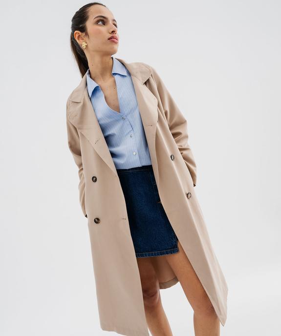 Trench long femme - LuluCastagnette vue3 - LULUCASTAGNETTE - GEMO