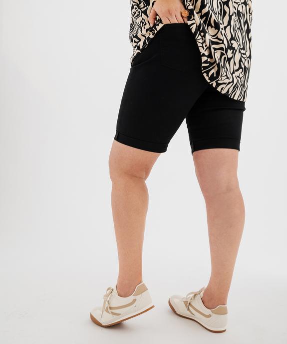 Bermuda à revers en coton stretch femme grande taille vue7 - GEMO 4G GT - GEMO