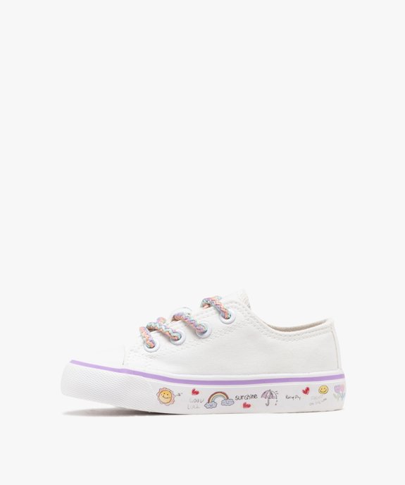 Baskets basses en toile imprimées fille vue4 - LOVELY WINGS GEMO FOR GOOD - GEMO