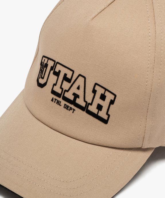 Casquette en coton avec inscription Utah garçon vue2 - GEMO (JUNIOR) - GEMO