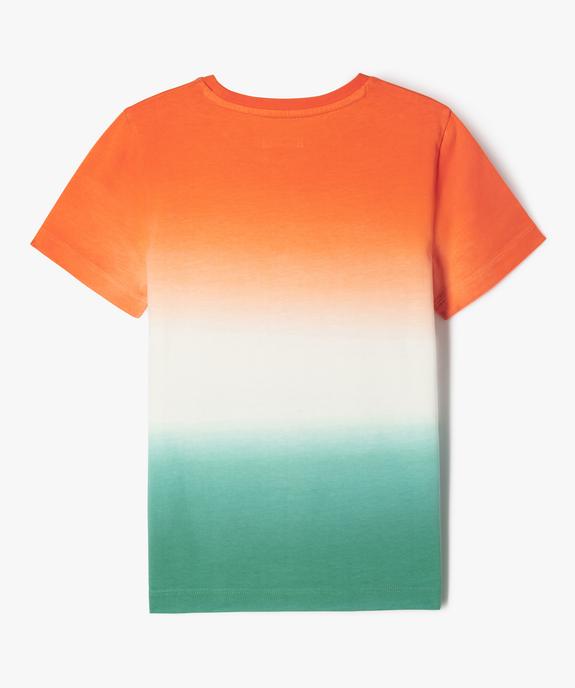 Tee-shirt manches courtes dégradé garçon vue3 - GEMO (ENFANT) - GEMO