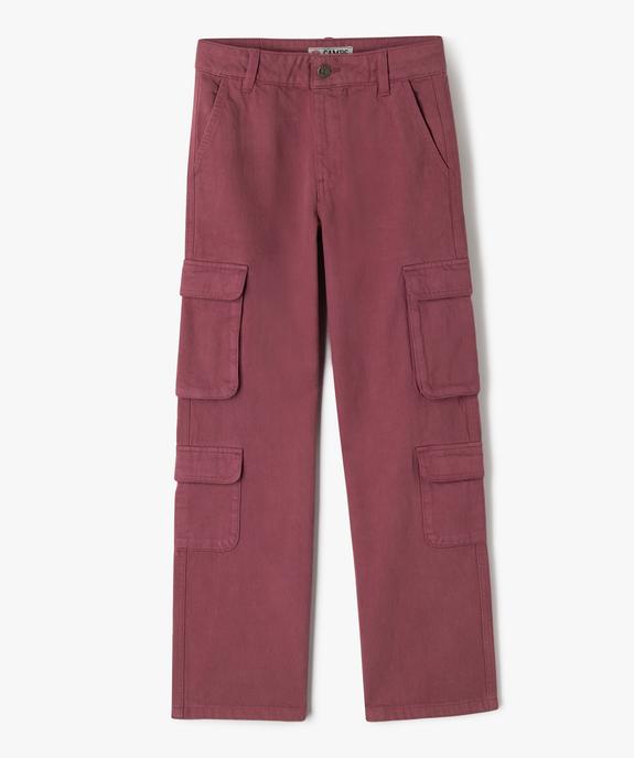 Jean cargo wide leg en denim coloré fille - Camps United vue1 - CAMPS - GEMO