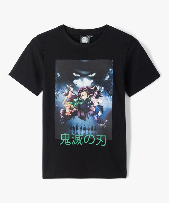 Tee-shirt garçon à manches courtes et imprimé - Demon Slayer vue1 - DEMON SLAYER - GEMO