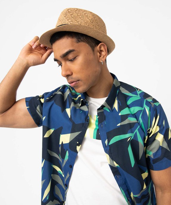 Chapeau homme en paille forme trilby vue5 - GEMO (ACCESS) - GEMO