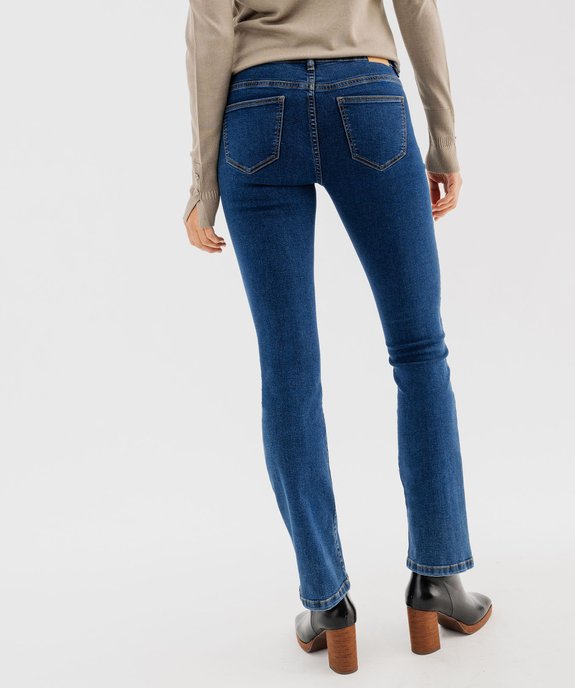 Jean petite longueur coupe bootcut femme - L26 vue7 - GEMO 4G FEMME - GEMO