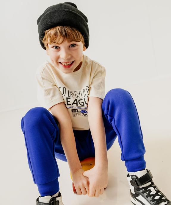 Jogging à bandes contrastantes garçon vue1 - GEMO (ENFANT) - GEMO