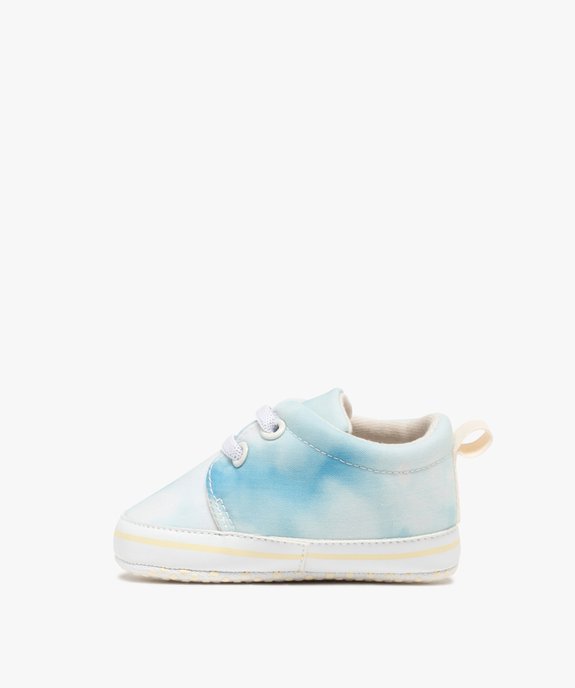 Chaussons de naissance souples look baskets bébé garçon  vue3 - LITTLE LOVE GEMO FOR GOOD - GEMO