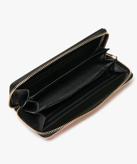 Portefeuille rigide à soufflet avec fermeture par zip vue3 - GEMO (ACCESS) - GEMO